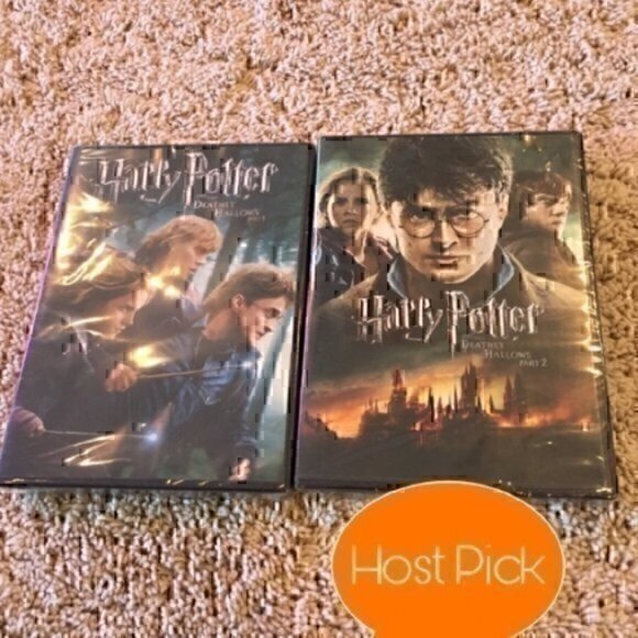 harry potter and the deathly hallows dvds part one and part 2 new sealed package - Picture 1 of 9
